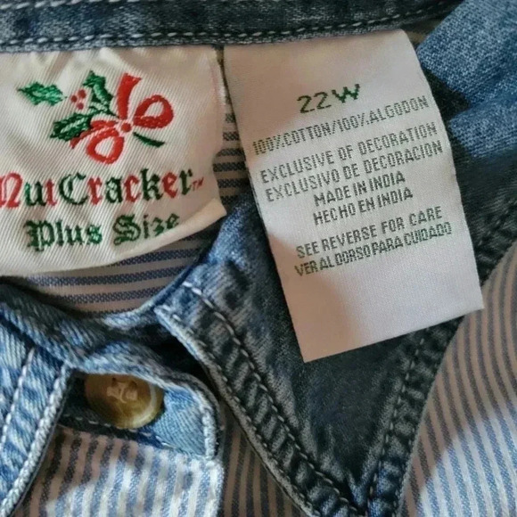 Nut Cracker Plus Size Shirt 22W - Picture 4 of 4